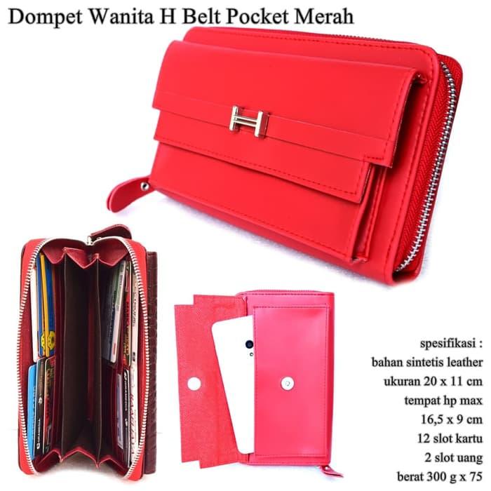 TERLARIS!!! DOMPET WANITA MURAH CASUAL HERMES GRANDIS GROSIR MERAH - bWfpyy