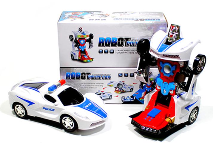 ROBOT TRANSFORM POLISI MOBIL BERUBAH JADI ROBOT - KADO MAINAN ANAK
