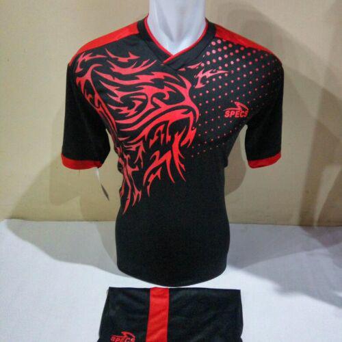 Baju Kaos Olahraga Jersey Bola Setelan Futsal Volley Spc 02 Hitam merah