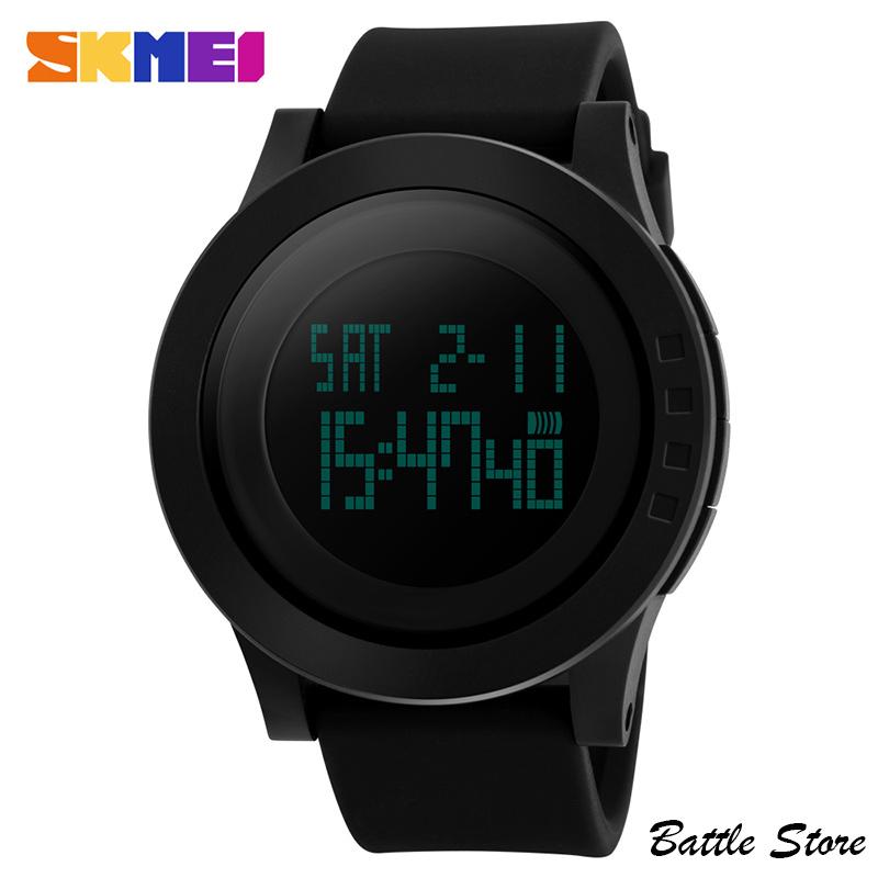 SKMEI 1142 Jam Tangan Pria Wanita Fashion Sport LED Digital Water Resistance - Hitam