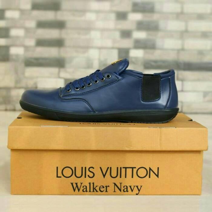 Promo Sepatu pria branded casual santai premium LV Obral paling murah Fashion
