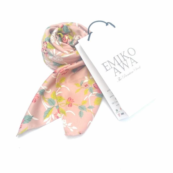 Jilbab Segiempat Motif Farah / Emikoawa / Velvet / Berk