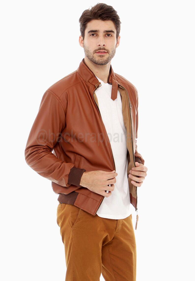 Jaket Semi Kulit Pria Merk Original