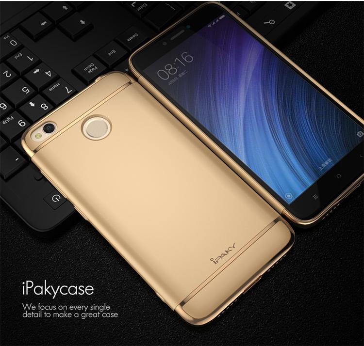 Case iPaky New Generation 3 in 1 Xiaomi Redmi 4X Prime Hardcase - Gold