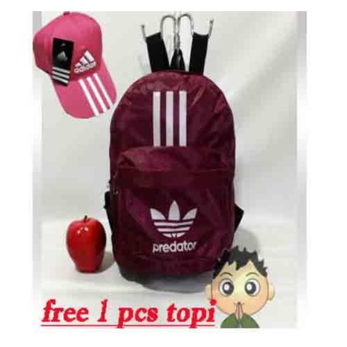 Tas Ransel Adidas Mini Free Topi Adidas Pink