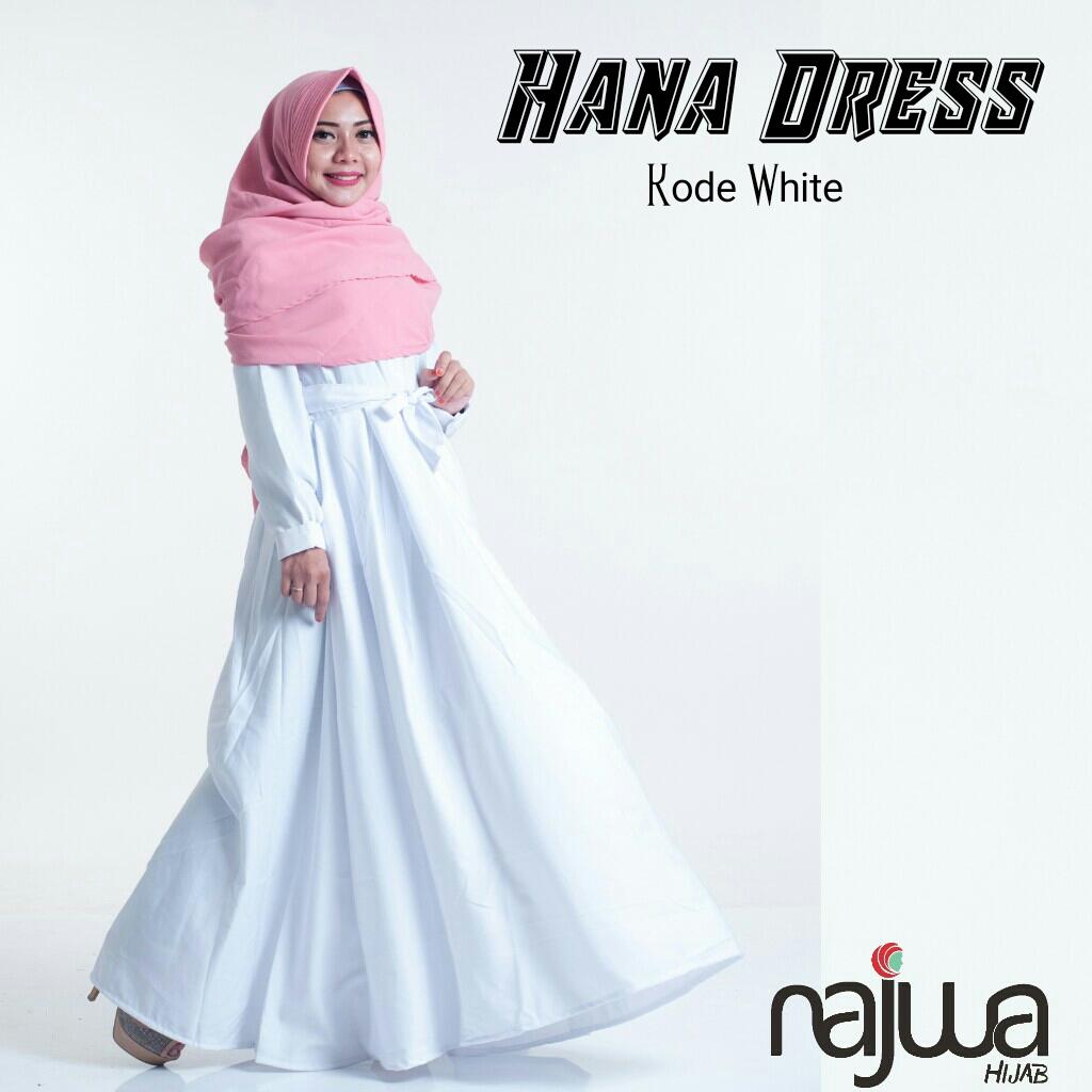 Baby Talk Club Gamis Polos Hanna Gamis Syari Baloteli Super Busui Gaun Pesta Panjang Baju Hijab Terusan Pengajian Wanita Muslimah Dress Lengan Panjang Long Dress Casual Wanita - Dress Gamis Lebaran