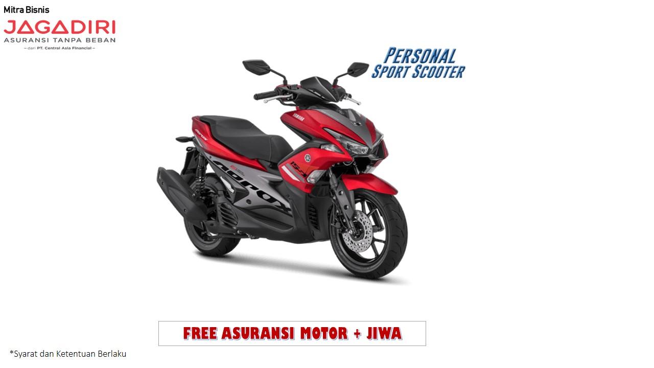 Yamaha Aerox 155 VVA Sepeda Motor - Merah (OTR BOGOR )