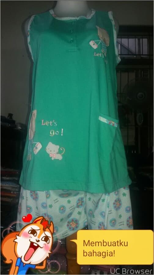 Babydoll Anne Claire Celana Pendek Tanpa Lengan