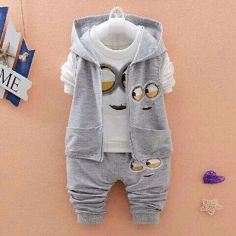 Gudangbaju 3 IN 1 SET MINION KEKINIAN / Baju Anak Cowo/ Setelan Anak Laki-laki / Setelan Sweater Anak Laki-laki/ Stelan Anak Cowok/ Baju Anak Cowok / Celana Panjang Anak Laki-laki / Pakaian Anak Cowo / Owl