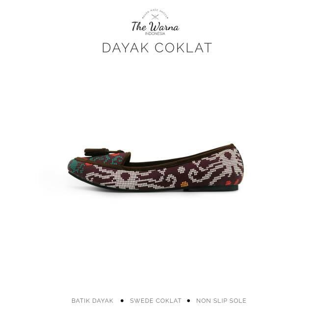 Sepatu Wanita The Warna Dayak Coklat