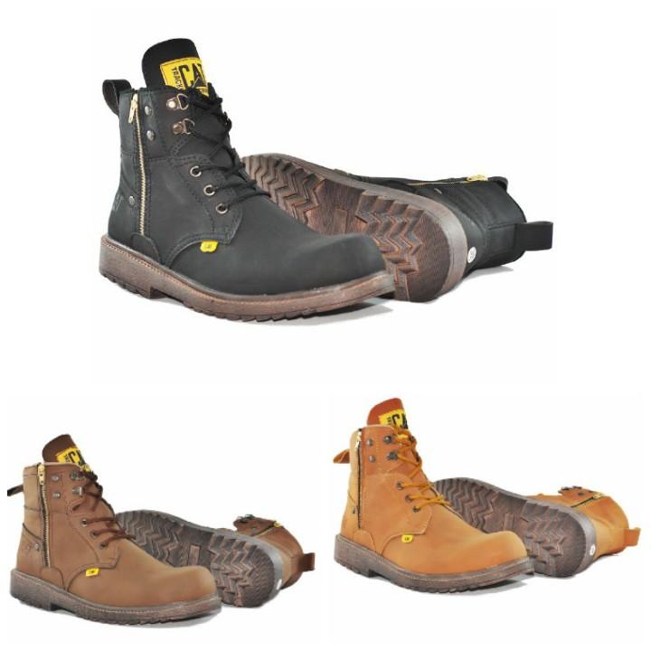 SEPATU BOOTS /TRACKING SAFETY MURAH UNTUK PRIA MERK CATERPILLAR