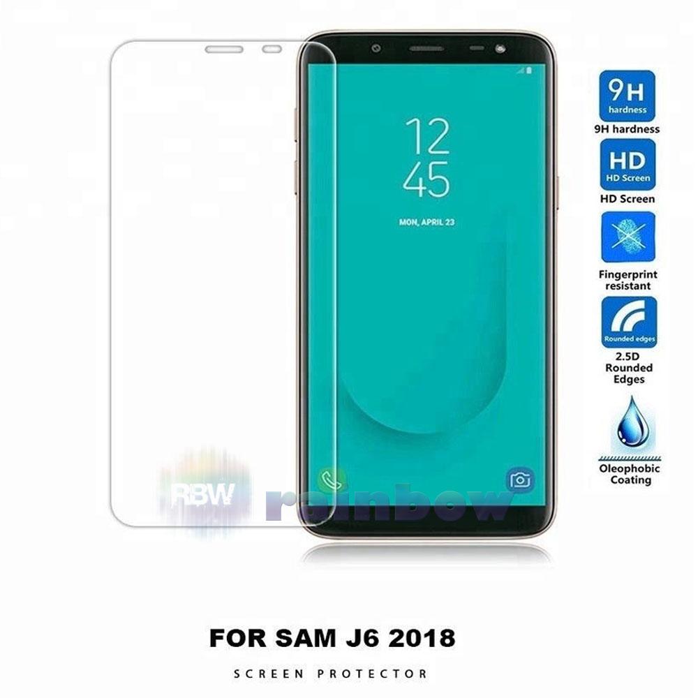 Rainbow Tempered Glass Samsung Galaxy J6 2018 Screen Protector Samsung J6 2018 Temper Samsung J6 2018 / Pelindung Layar Hp / Anti Gores Kaca / Screen Guard / Temper Glass Samsung J6 2018 - Clear