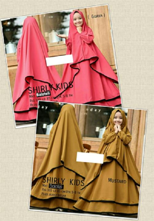 GAMIS ANAK SHIRLY SIZE 5-8 TAHUN