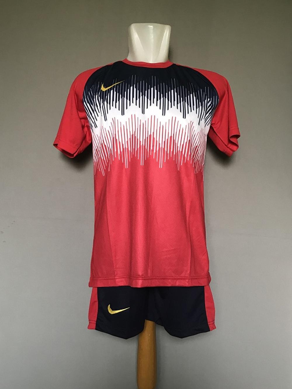BAJU CELANA SETELAN KAOS JERSEY BOLA FUTSAL NIKE NK28 RED