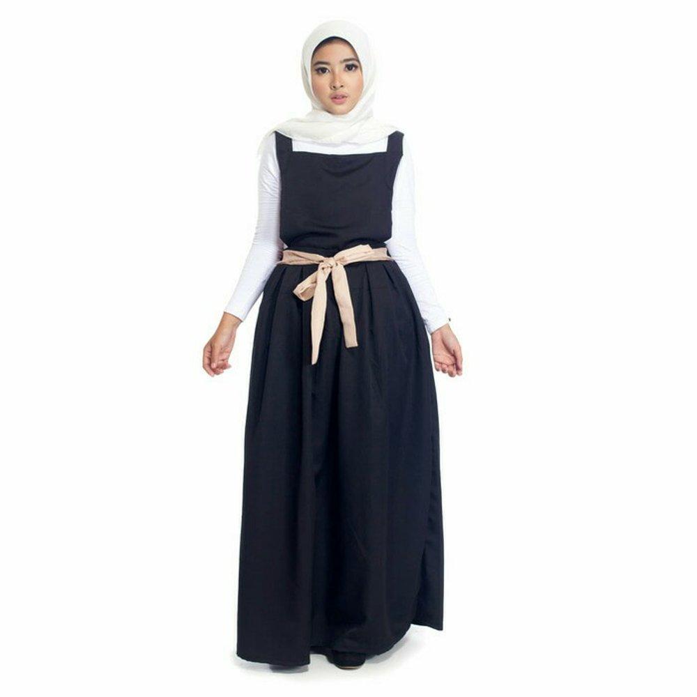Dress Yura Overall - Dress Overall Baju Kodok Baju Pesta Busana Muslim Wanita Jumpsuit Busana Muslim