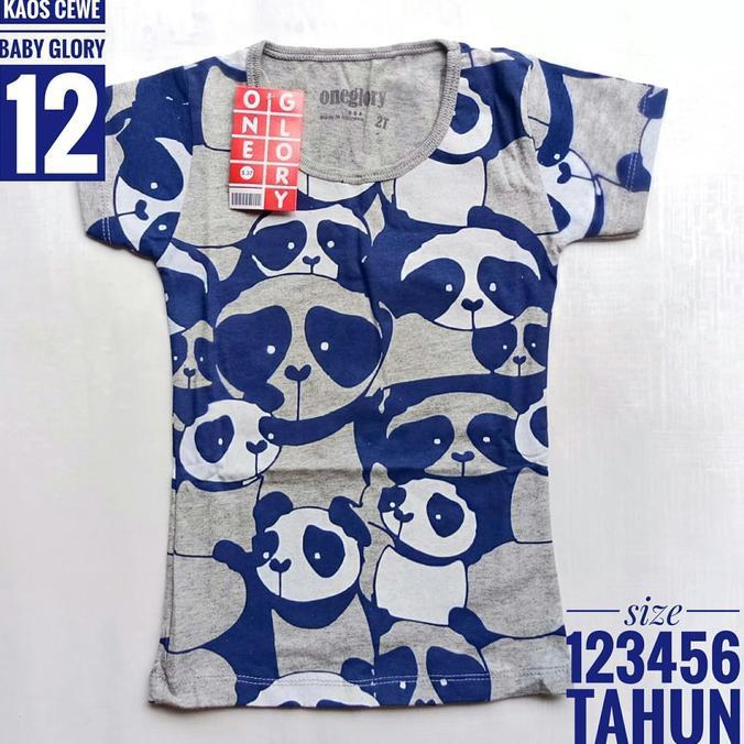 PROMO SALE 1 2 3 4 5 6 TAHUN BAJU KAOS ANAK PEREMPUAN BABY GLORY 12 FZ001XO