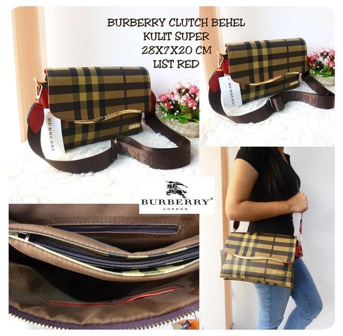 TAS BURBERRY CLUTCH BEHEL SUPER #kk - VUex0y