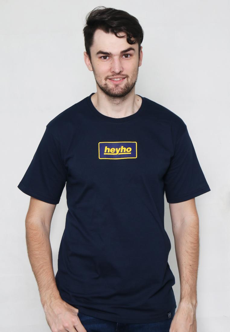 Kaos Pria Heyho Line Navy