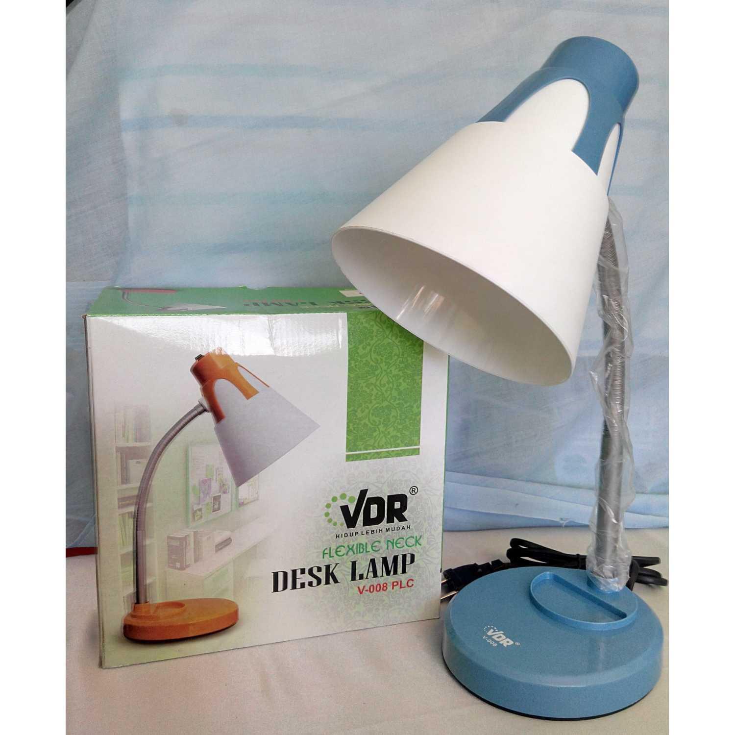 Best Seller!!! Lampu Baca Meja Belajar Fleksibel Desk Lamp VDR E27 Bagus Minimalis Mewah