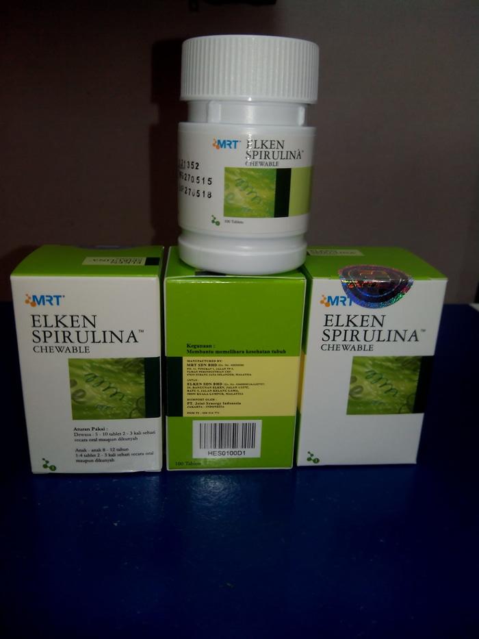 Spirulina elken suplemen isi 100 tablet - 2BC8du