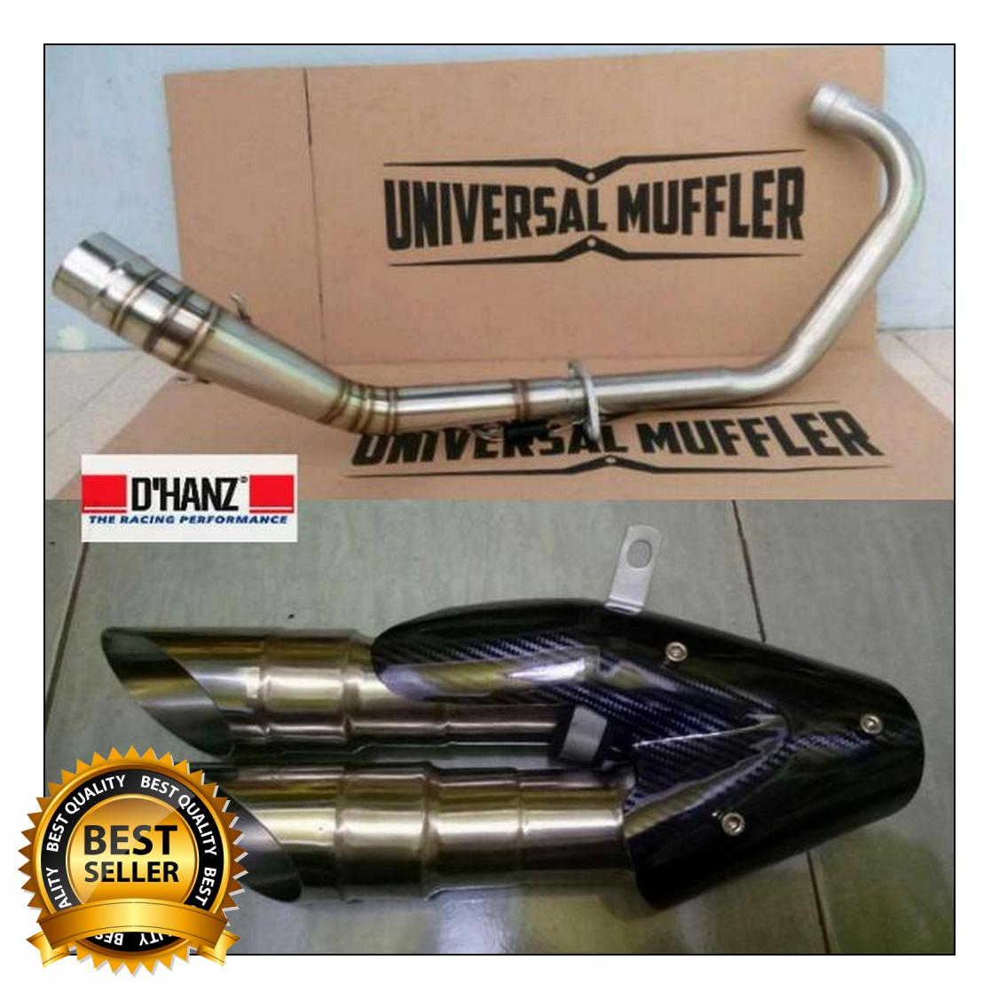knalpot racing yamaha r15 v3 custom double hole full system
