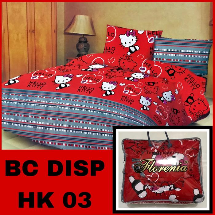 Super Murah - Sprei Dan Bedcover Disperse Motif Karakter Hello Kitty Lembut Adem Kode BANGSA-sprei82