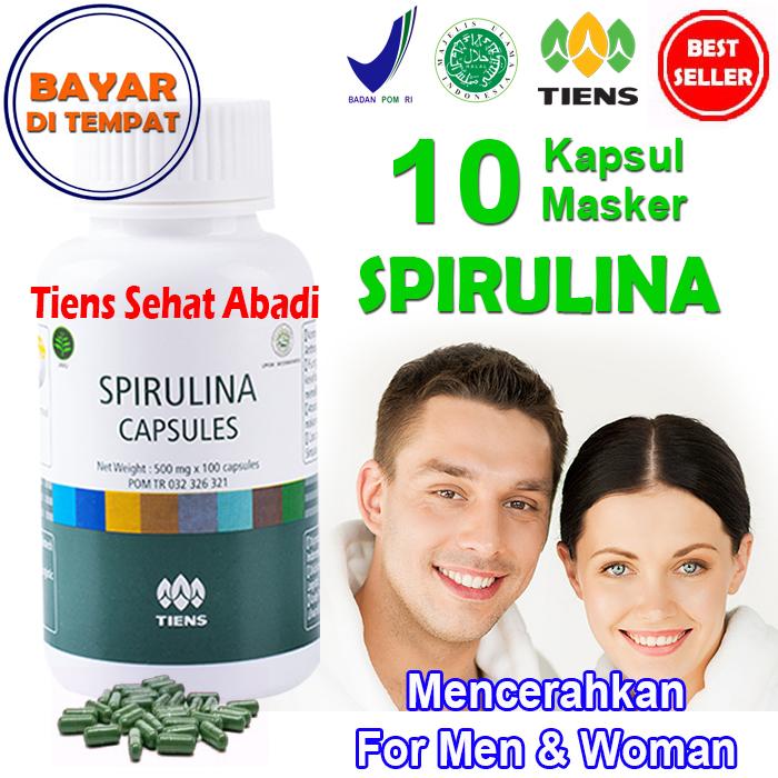 Masker TIENS Spirulina Herbal Pemutih Wajah - isi 10 Kapsul | Sabun pepaya | Sabun pepaya rdl | Sabun pepaya cair | Sabun pepaya pemutih wajah | Sabun susu kambing | Masker naturgo | Masker wardah | Masker aloevera | Masker roro mendut |
