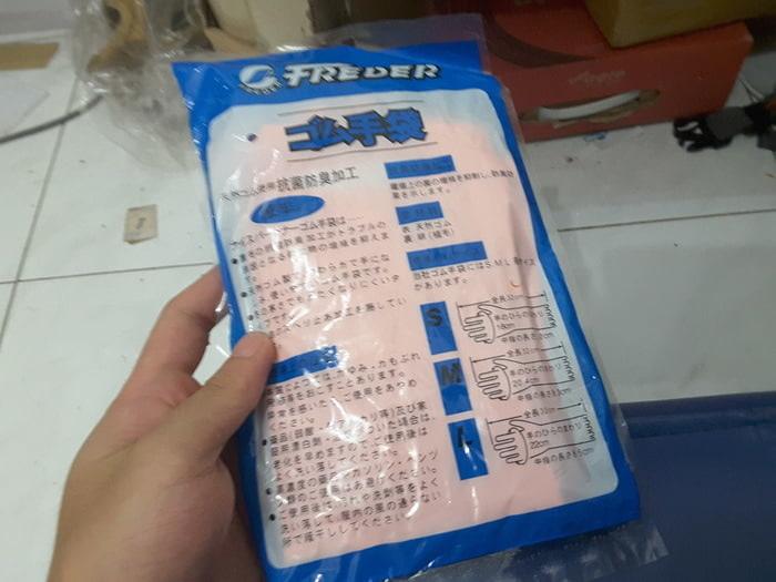 Sarung Tangan Karet Industri Sarung Tangan Orange