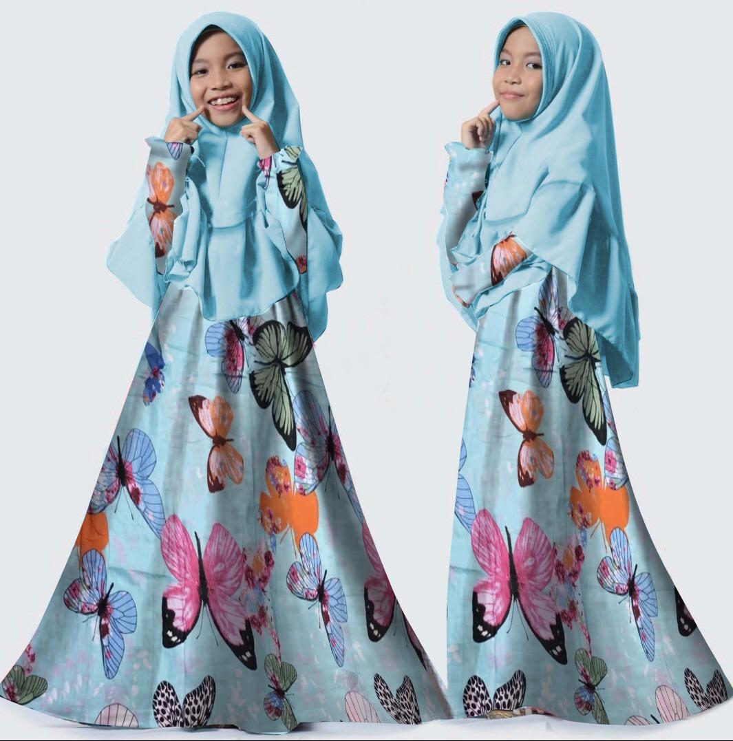 RULIVA gamis anak anak 5-7 tahun trendy modern