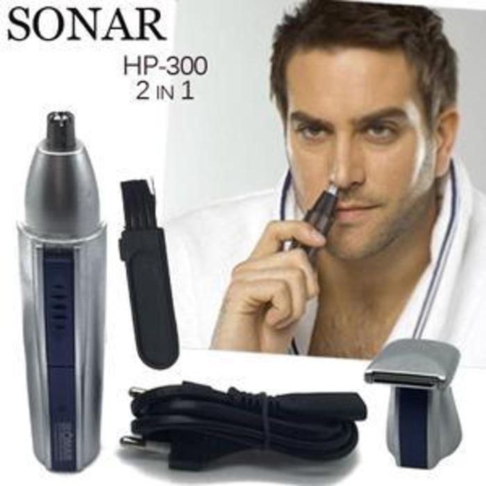 Alat Pencukur Rambut Bulu Hidung Jenggot Mesin Cukur SONAR HP-300 2In1 - sx0VMy