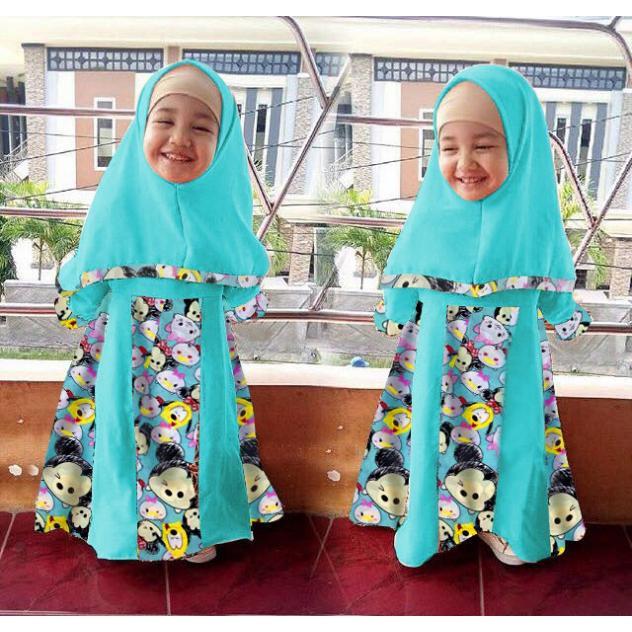 Vshop91jkt - Syari Anak Marsha Kids Baju Syari Bergo Anak Dress Anak Gamis Kids Syari Kids Baju muslim Pakaian Muslim Anak Dress Muslim Anak Pakaian Anak Bergo Maxi Dress Baju Anak 3in1