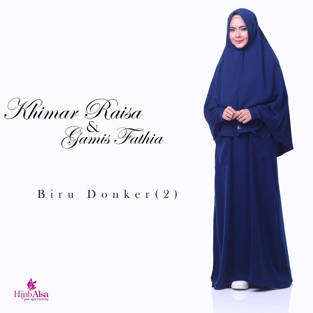 Gamis Syar'i Gamis Fathia Hijab ALsa Best Seller/ Gamis Polos Gamis Size L