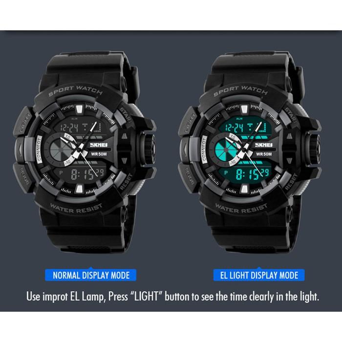Jam Tangan Pria Original Skmei Tahan Air Casual Style - Gaul Keren - Oyu8dl