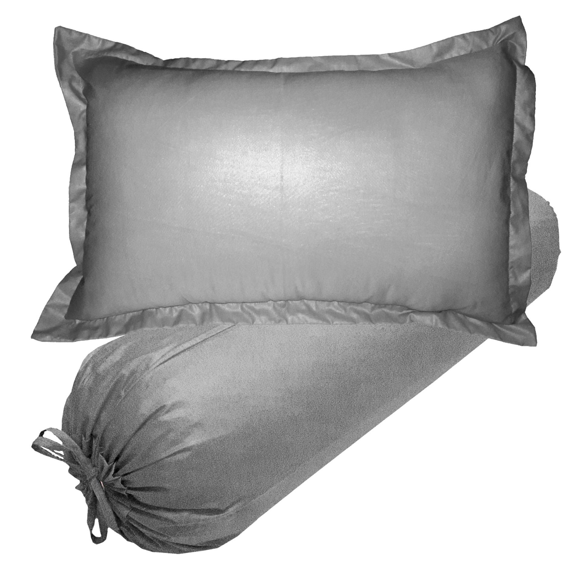 set sarung bantal dan sarung guling waterproof anti air-abu muda