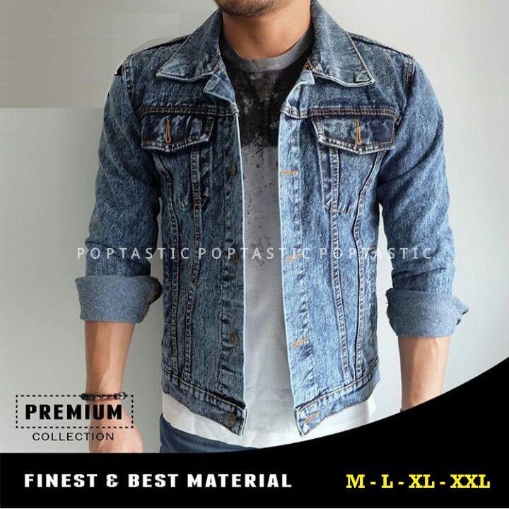 Jaket Jeans Denim Pria PREMIUM - NON STRETCH