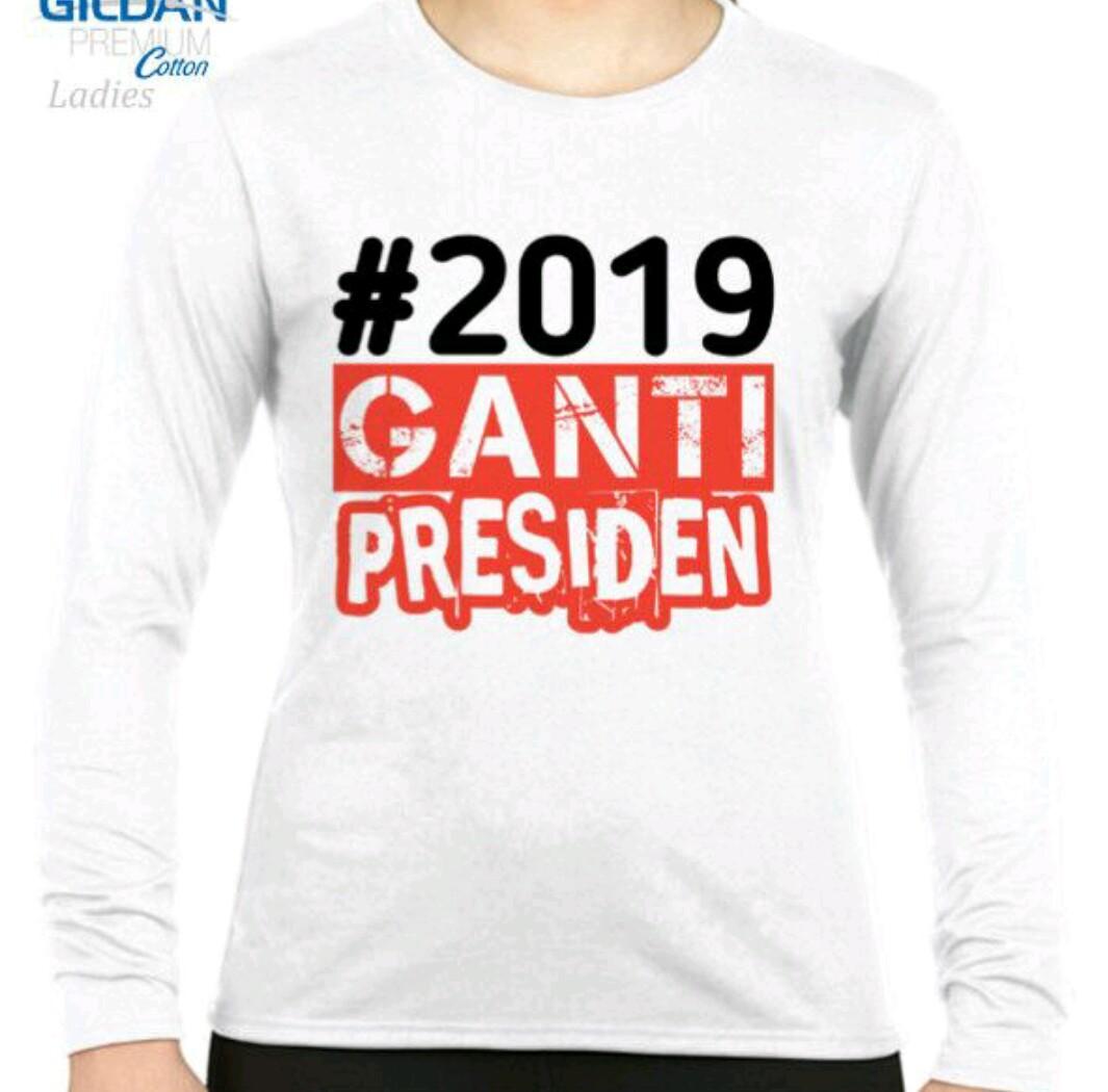 ruliva – #2019 GANTI PRESIDEN Hitam M L XL XXL Kaos Distro Fashion T-Shirt Baju Pakaian Polos Shirt Pria Wanita Cewe Cowo Lengan Murah Bagus Keren Jaman Kekinian Jakarta Bandung Tulisan Kata-Kata kata #Ganti Gantipresiden Indonesia Tagar 2019