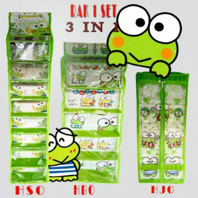Rak set 3 in1 ( Rak tas,Rak sepatu, Rak jilbab) / Rak gantung