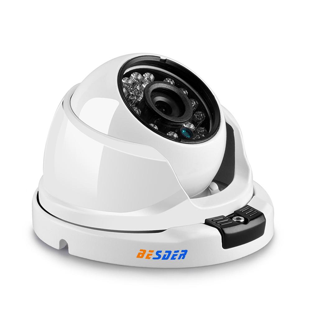 Besder Sudut Lebar 2.8 Mm 720 P 960 P 1080 P CCTV POE Kamera Dome Indoor Luar Ruangan Tahan Rusak ONVIF Inframerah Casing Logam Kamera Ip (Poe 48 V 1080 P) -Intl