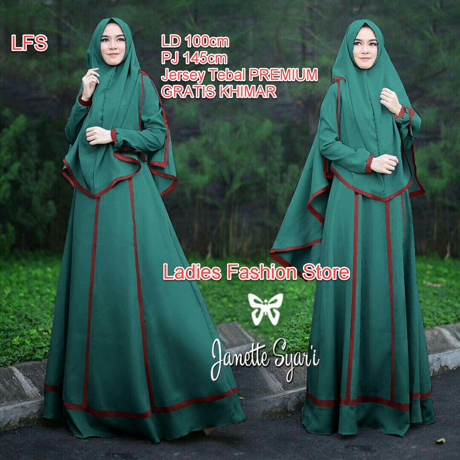 LFS TERLARIS Gamis Wanita Maxi Panjang Bahan Premium Asli GRATIS KHIMAR / Gamis Wanita Syari / Setelan Gamis / Lebaran Syar'i / Baju Gamis / Gamis Syari / Syari Simple Elegant / Baju Muslim Wanita / Gamis Lebaran 2018 (nettaja) SS - Tosca