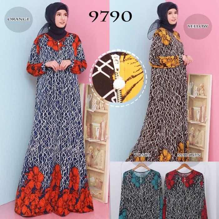 Baju Gamis Wanita Gamis Jumbo Baju Muslim Terbaru Jersey 9790