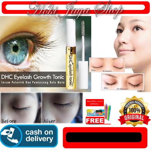 HOKI COD - Relian DHC Eyelash Tonic - Serum Pemanjang Bulu Mata - Serum Gold Hanasui + Gratis Pulpen Lilin Unik Serba Guna Hitam Pekat - 1 Pcs
