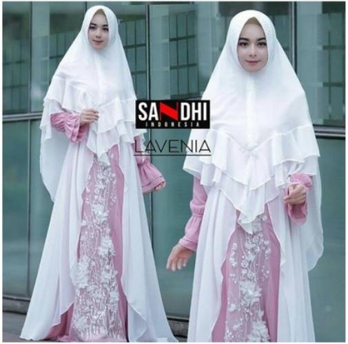 Lavenia Syari by Sandhi ~ Gamis Pesta ~ Gamis Branded ~ Gamis Premium ~ Gamis Mahal ~ Gamis Mewah ~ Gamis Pesta ~ Gamis Akad Nikah