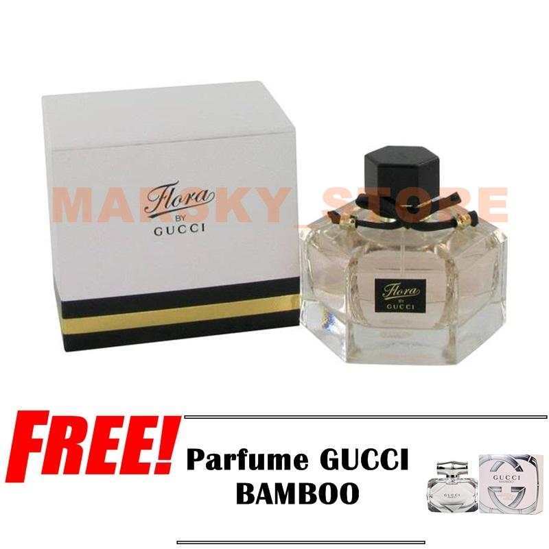 Gucci Flora Parfum EDP Wanita - 100ml Free Guccii Bamboo Parfum EDP Wanita 100ml