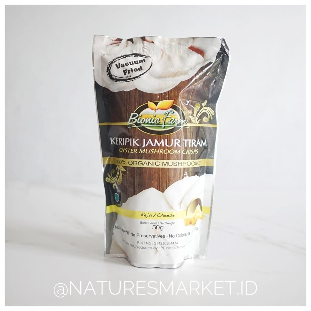 Naturesmarket.id - BIONIC FARM KERIPIK JAMUR TIRAM (KEJU)