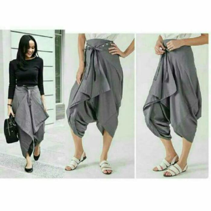 Celana Rok Sakura Jogger /Zaskia Bahan Cewe Wanita Terbaru Termurah - 9Rbzsp