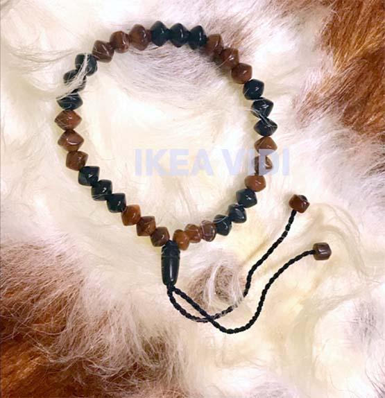 Kokka Kaukah Kaoka Kauka Koka - Tasbih Gelang Gula Jawa 33 Mix Cokelat Hitam Diameter 5-6mm