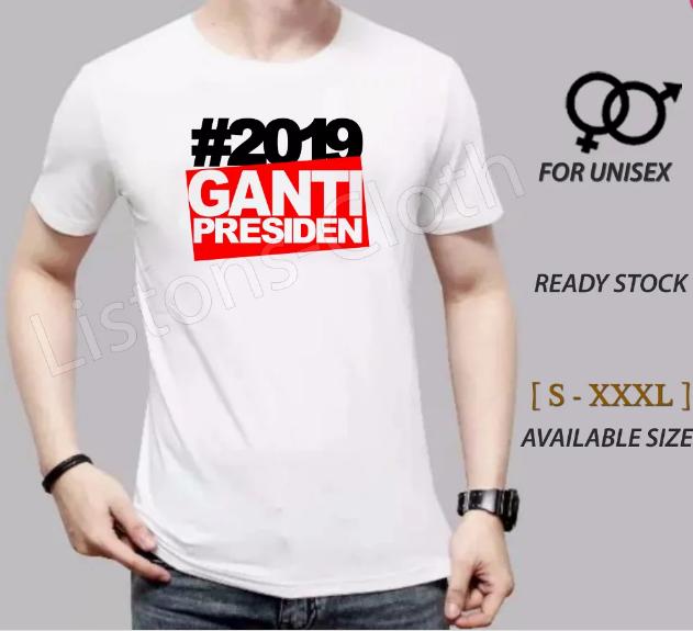 Kaos #2019 Ganti Presiden Putih