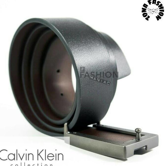 Ikat Pinggang Kulit / Gesper Import Pria C-Klein 020Model Tusuk Slim - Djfpwjg