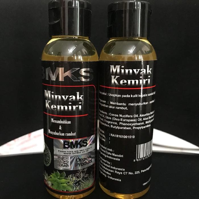 Minyak Kemiri BMKS ASLI Original - BMKS Hair Tonic Kemiri BPOM Original - Obat Penumbuh Rambut Botak - Obat Untuk Mencegah dan Mengobati Kebotakan - Minyak Kemiri Penumbuh Rambut - Minyak Kemiri Asli - Minyak Kemiri Untuk Bayi - Minyak Rambut Kemiri