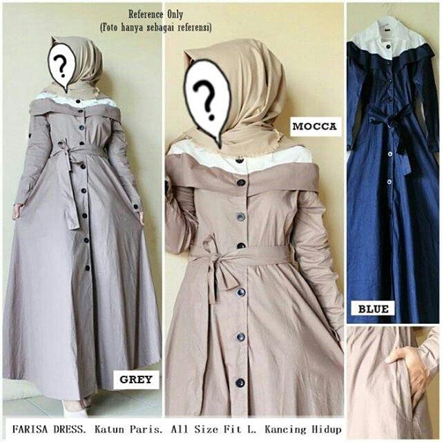 Farisa Dress by Nasywa Collections | Gamis Casual | Gamis Terbaru Harga Murah